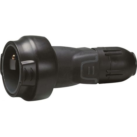 Legrand Gummi-Stecker 2P+T 16 A Schwarz Langlebig