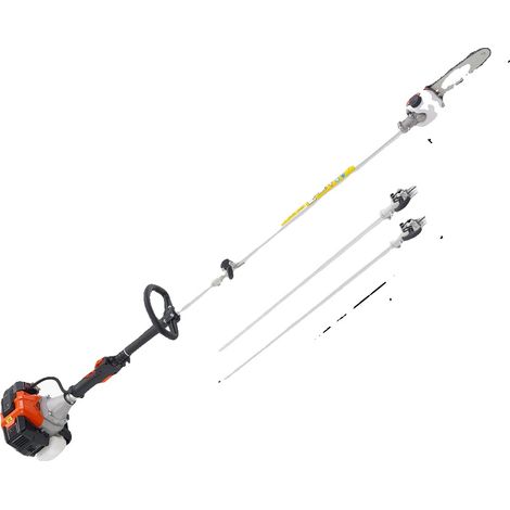 Scie à perche à gaz, moteur 2 temps, angle de coupe réglable, 8in 33cc fixe (1/2)