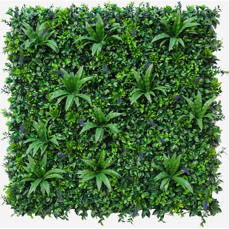 Siepe artificiale realistica pannello 3D giardino 100x100cm Farnuk