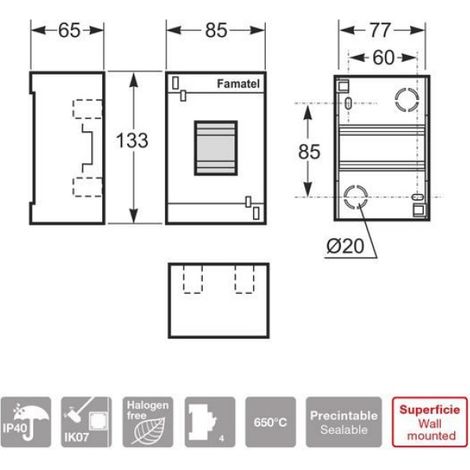 Interrupteur Onetouch - Bois D'ingénierie - IP40 - Pour Installation En Intérieur Ou Extérieur - 1 Pièce