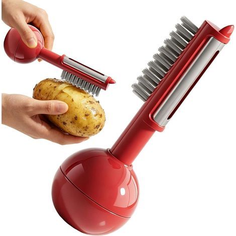 Éplucheur manuel pour légumes et fruits - Pour maison, bureau, garde-manger, ferme, dortoir, restaurant, camping, jardin, barbecue, pique-nique (1/5)