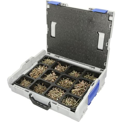 Coffret L-Boxx OEG équipé de vis pour panneau d’aggloméré Torx à tête fraisée