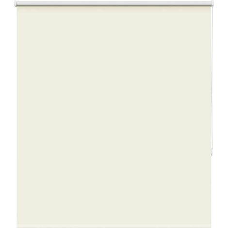 Verdunkelungsrollo Cremeweiß 130x150cm Stoffbreite 126,6cm