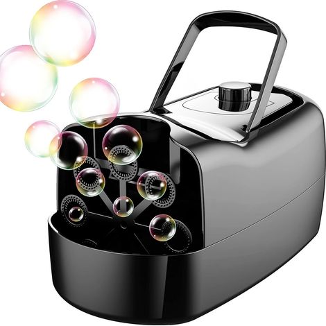 Machine à bulles automatique pour enfants avec 2 modes de vitesse – Alimentation par USB, batterie externe ou piles (1/5)