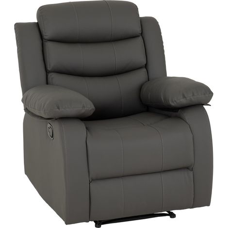 Roma Recliner Chair - L90 x W102 x H85 cm - Grey