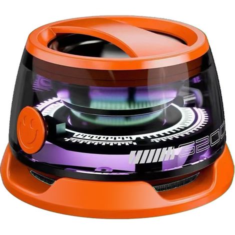 Enceinte Bluetooth magnétique multifonctionnelle MDUG, mini enceinte sans fil 5 W, Bluetooth 5.3 (Orange) (1/5)