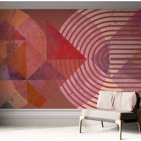 Fotomurale adesivo - parete decorativa - decorazione casa - stile moderno parete - Forme astratte 312x219 cm (1/5)