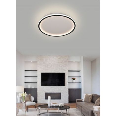 TrAdE Shop Traesio - Plafoniera A Led Moderna Da Soffitto Tonda 43watt Luce Fredda Naturale Calda C13 - -Bianco Naturale -