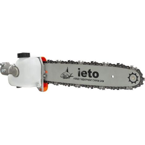 TRADE SHOP - Kit Adattatore Da Decespugliatore A Motosega Sega A Catena 12" 9 Denti Tubo 26mm - (1/5)