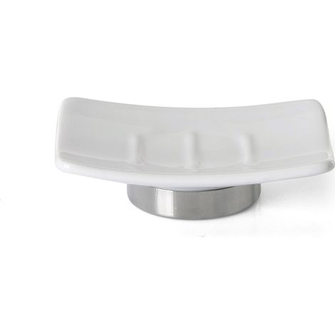 Gedy Petunia-Porta saponetta, colore: bianco (1/2)