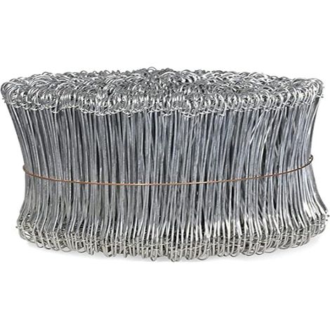 Verzinkte Schlaufenbinder Ø 1 x 155 mm – 1000 Doppelschlaufenbinder für Bindemaschinen – 960452 – Profi- und Heimwerkerzubehör (1/2)