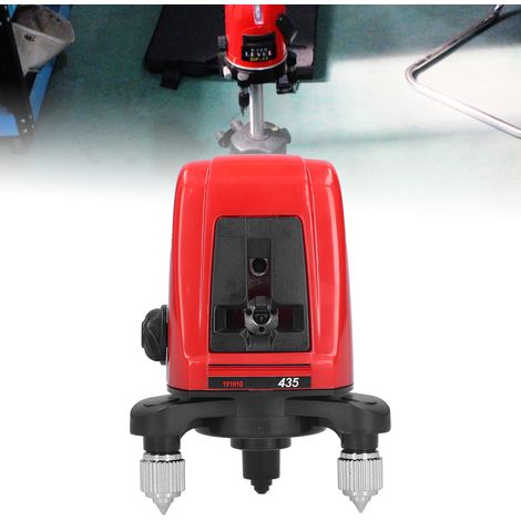 Niveau laser portable AK435, projecteur 2 lignes 1 point, lumière rouge avec amélioration du point lumineux (1/5)