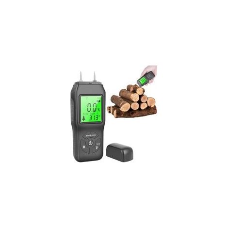 Medidor de humedad para calefacción, pantalla LCD, comprobador de humedad para calefacción, detector de humedad para materiales, construcción de madera, calefacción de paredes, suelos de madera. (1/4)