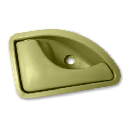 Poignée de porte interieur verte avant gauche Kangoo Twingo (1/4)