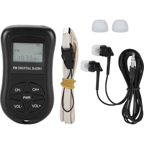 Radio Numérique Portable avec Affichage LCD, Écouteurs et Dragonne - Mini Radio Personnelle (1/5)