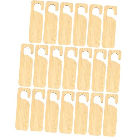 20Pcs Bamboo Plant Labels with Ring Design Reusable Garden Markers Bamboo Tree and Plant Marking Tags