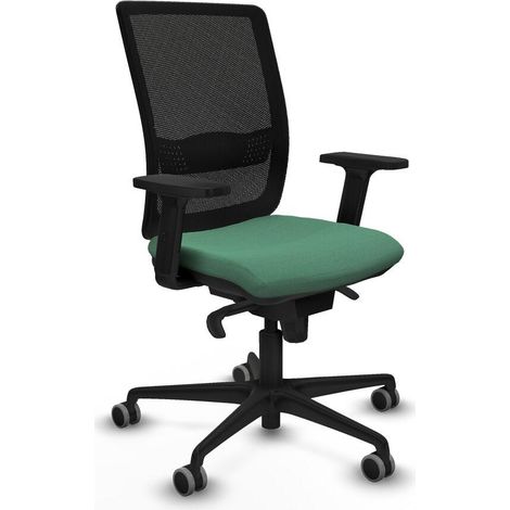 piqueras-y-crespo Chaise ergonomique vert émeraude bureau (1/3)