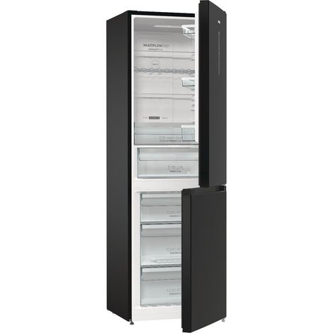 Gorenje NRK6192ABK4 réfrigérateur combiné noir 302 litres (1/5)