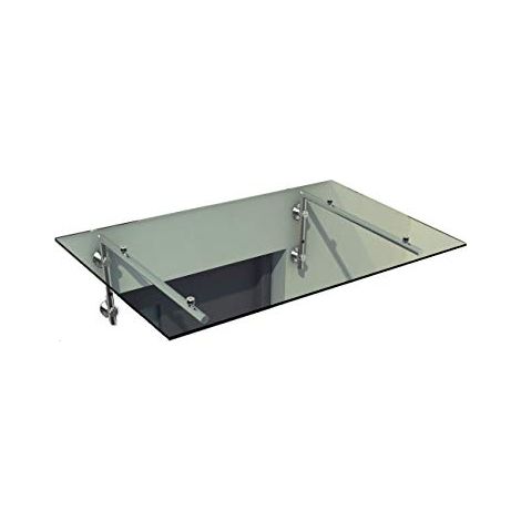 Glaswerk Westfalen- (L)160x90cm klar Glasvordach+Halter (1/5)