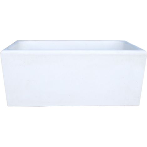 Pilozza calcestruzzo cemento serie ostuni design moderno bianco verniciabile misure 60 x 47 x h.30 cm - confezione 1