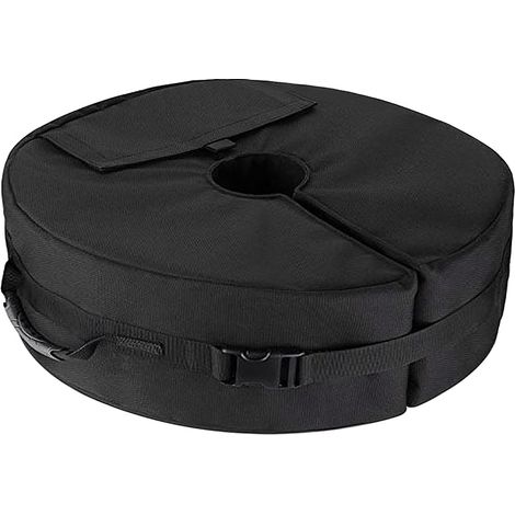 Sac De Poids Pour Base De Parapluie - Diamètre 46 Cm Hauteur 15 Cm - Ouverture Latérale Et Poignée Ergonomique - Convient Pour Parasols Tentes Auvents - 1 Pièce
