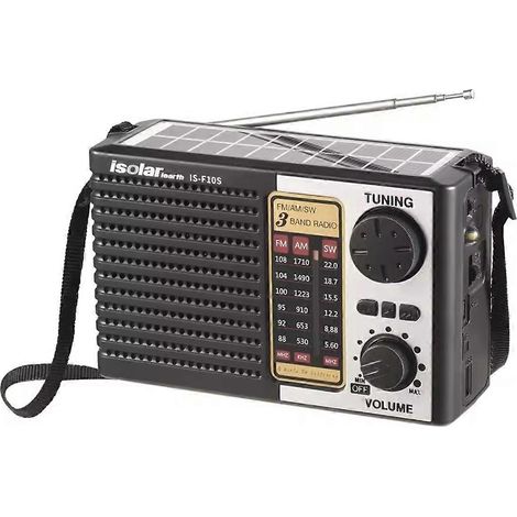 Radio d'urgence portable à énergie solaire avec haut-parleur Bluetooth (1/5)