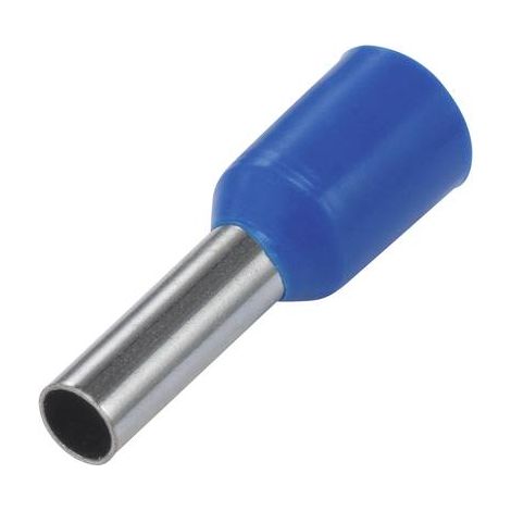 Embout simple d'extrémité de câble TRU COMPONENTS E25-08BL 2.5 mm² x 8 mm partiellement isolé bleu 1 (1/2)