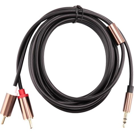 Câble audio jack 3,5 mm vers 2 RCA, adaptateur RCA mâle-mâle, 1 m (1/5)