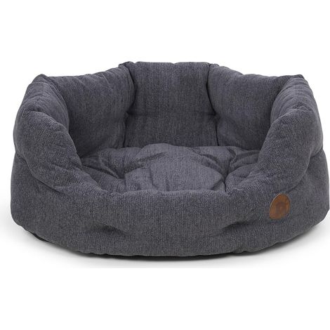 Panier Ovale Haut Gris Ardoise pour Chien, Taille L (1/5)