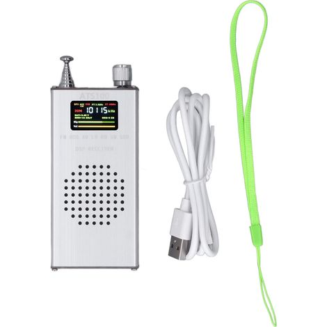 Récepteur radio FM portable Si4732 (150 kHz–30 MHz, 64 MHz–108 MHz) avec antenne télescopique (1/5)