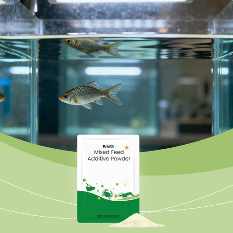 Additif alimentaire en poudre pour poissons aquatiques favorisant l'absorption des nutriments et une croissance saine. Aliment aquatique spécialisé – 100 g (1/5)