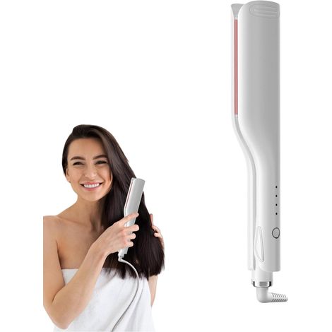 Wende-Lockenstab und Lockenstab. Schnelles Aufheizen mit einstellbarer Temperatur für weibliche Friseursalon-Cosplays.