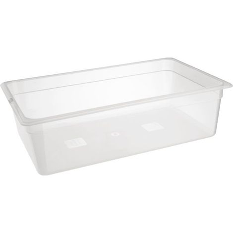 Bac en polypropylène GN 1/1 sans couvercle 150mm - 530 x 150 x 325 mm - NISBETS ESSENTIALS (1/4)