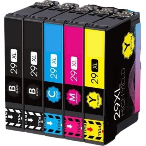 Pack de Cartouches 29 XL Compatibles pour Imprimante EPSON 29 XL