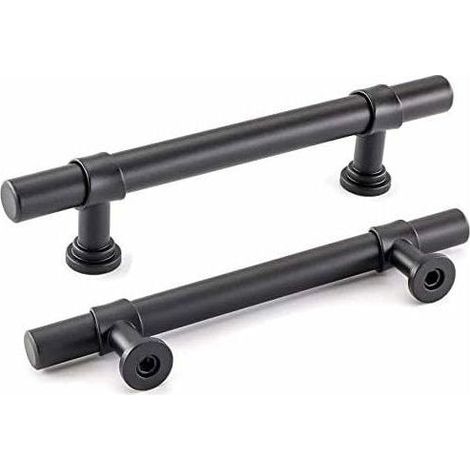 Black Bathroom Cabinet Handles, Set of 2, 128mm Cabinet Handles, Simple Black Cabinet Handles (1/5)