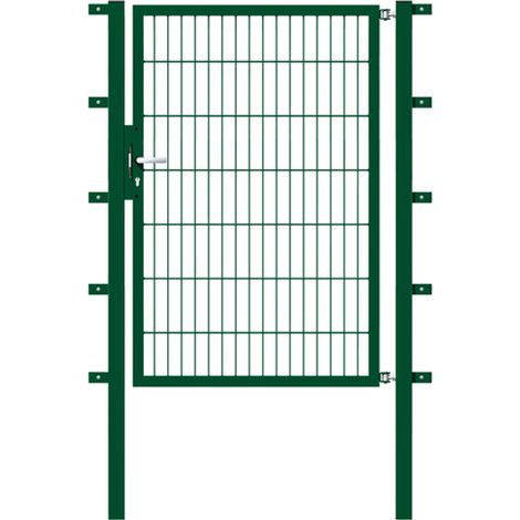 ALBERTS Einzeltor Flexo, fvz.grün Kst.b.RAL 6005, lichte BxH1000x1400, PF60x60/1900mm (1/3)