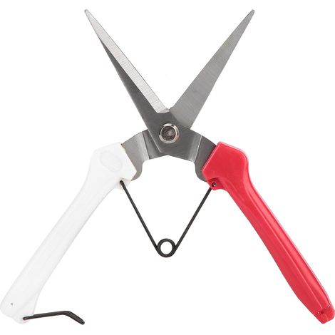 Sécateur en acier inoxydable rouge et blanc, ciseaux de jardinage, ébrancheur (1/5)