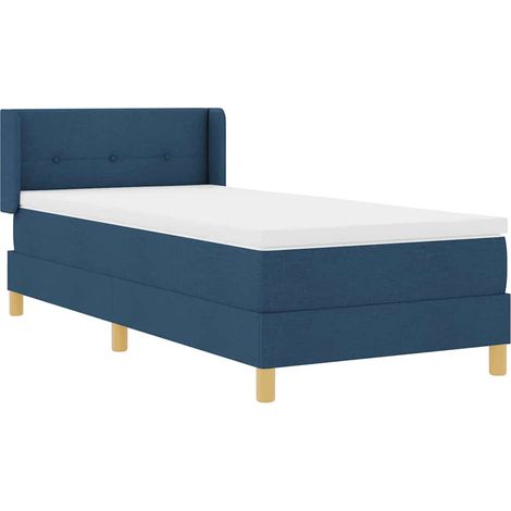 Maison Exclusive - Cama tipo Box Spring con colchón Azul 200 x 10