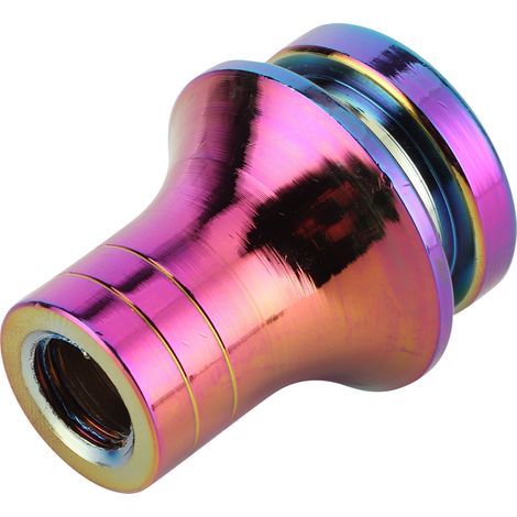 Adaptateur de pommeau de levier de vitesses M12x1.25 en alliage d'aluminium avec soufflet et bague de fixation pour véhicules à boîte manuelle multicolore (1/5)