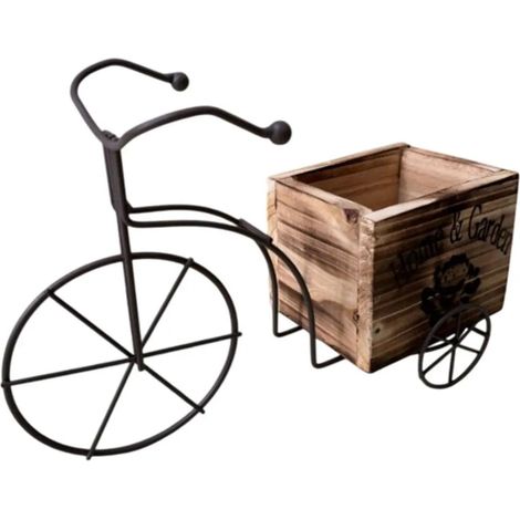 Pot de fleurs pour vlo tricycle support dcoratif de forme particulire (1/5)