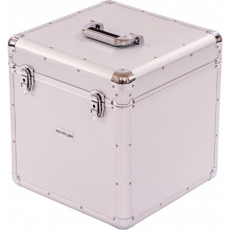 Oypla 100 x 12" LP Vinyl Record Box Hard DJ Flight Case Aluminium (1/5)