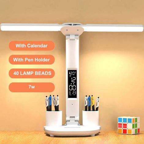Lampe de table tactile LED avec alimentation USB, idéale pour une utilisation sur la table de chevet, au bureau, dans le salon ou en décoration.-AquaForge (1/5)