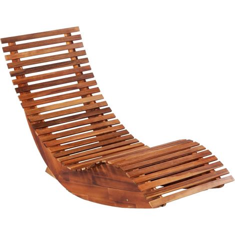 Maison Exclusive - Schaukelstühle Sonnenliegen 2 Stk. Akazienholz