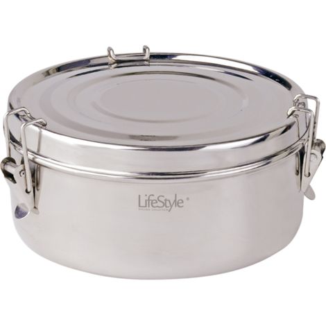 Lunch box in acciaio inox 2 piatti 16 cm