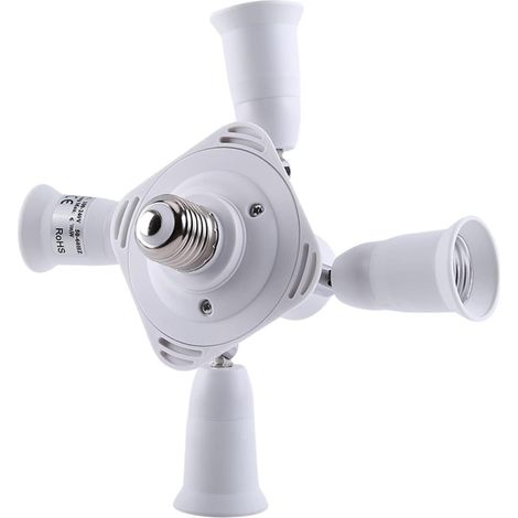 Verstellbarer E27-Glühbirnenadapter, 3-, 4- und 5-Fassungsverteiler (1/5)