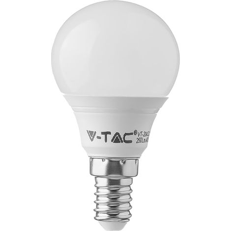 Lampada LED a Sfera Calda 2700K Vtac Vt 1819 4 W=30W E14 320 Lm