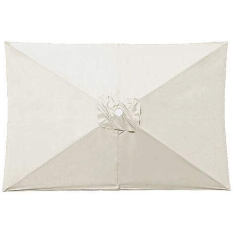 Toile de Parasol Rectangulaire, Housse de Remplacement pour Parasol Extérieur, Parasol de Jardin Anti-UV et Imperméable, Protection Solaire et Pluie, Remplacement de Toile de Parasol(2X2M,Blanc cassé) (1/5)