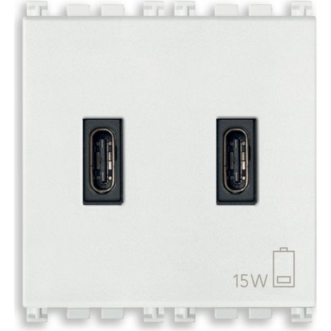 VIMAR - 19295.CC.B USB-C+C Netzteil 15W 3A 5V 2M weiß
