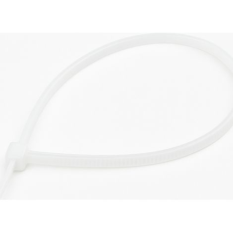 FASCETTA A STRAPPO PER CABLAGGIO mm 2,5 x 140 pz 100 - bianco  - MADE IN ITALY