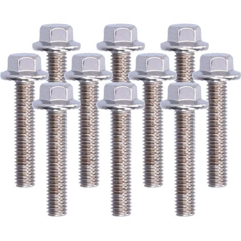 10 vis bride hexagonale inox M5x25 - Raccord solide pour bricolage pro (1/5)